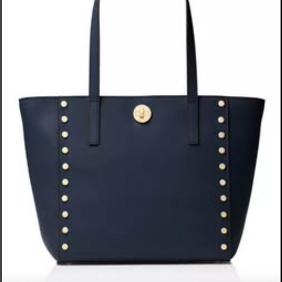 MICHAEL KORS Rivington Stud Black Tote Bag - Picture 2 of 6